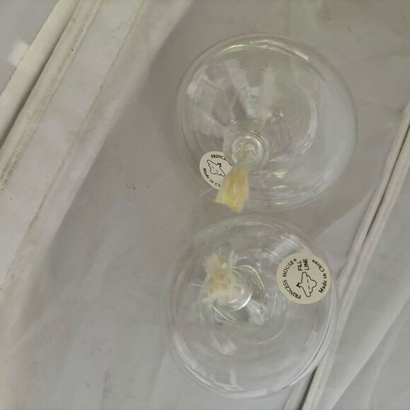 2 Princess House Hand Blown Crystal Floating Oil Candles - Picture 4 of 4